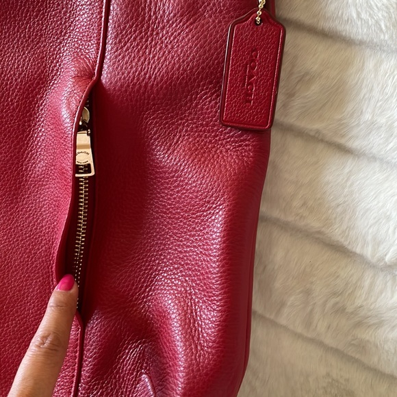 Authentic Red Coach Bag - Picture 3 of 6